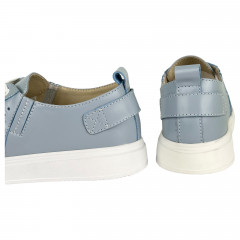 Кеды Женские кожаные на платформе PRELLESTA 3097 15 джинс перфорация