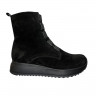 Ботинки женские замшевые ELVIX 1096 черный мех