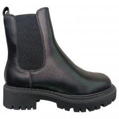 Черевики жіночі шкіряні IT TS AK81-6 челсі чорні хутро