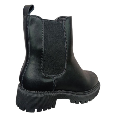 Черевики жіночі шкіряні IT TS AK81-6 челсі чорні  хутро