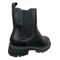 Черевики жіночі шкіряні IT TS AK81-6 челсі чорні хутро