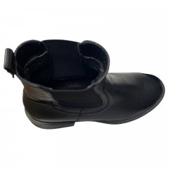 Черевики жіночі шкіряні SCORPION 2107 челсі чорні байка