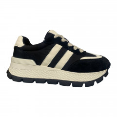 Кроссовки женские замшевые ALLSY 189689 черные