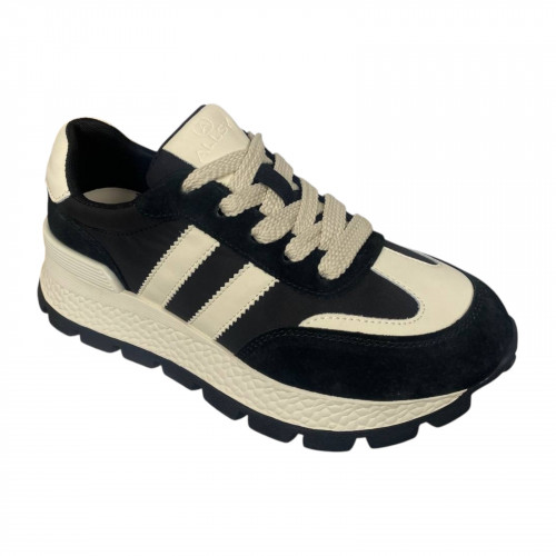 Кроссовки женские замшевые ALLSY 189689 черные