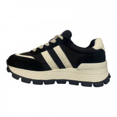 Кроссовки женские замшевые ALLSY 189689 черные