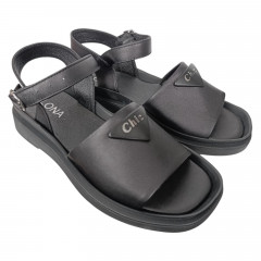 Босоножки женские кожаные ILONA 194/219 01 черные 