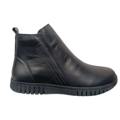 Черевики жіночі шкіряні SPRINGER 5905-2 чорні байка