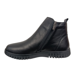 Черевики жіночі шкіряні SPRINGER 5905-2 чорні байка