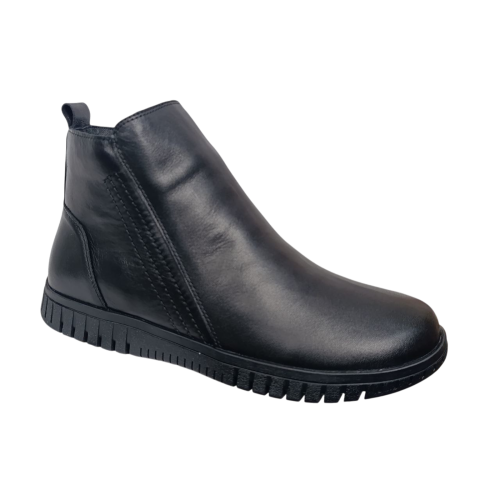 Черевики жіночі шкіряні SPRINGER 5905-2 чорні байка