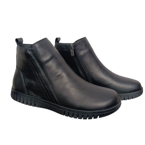 Черевики жіночі шкіряні SPRINGER 5905-2 чорні байка