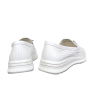Мокасины женские кожаные KDSL C728-1 белые перфорация