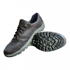 Кроссовки Мужские кожаные BIG FOOT M45 зеленый сетка/хаки