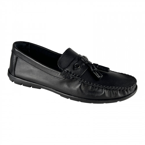 Лоферы Мужские кожаные KEMER 1081 01 siyah