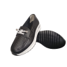 Мокасины женские кожаные KDSL C728-7 черные перфорация