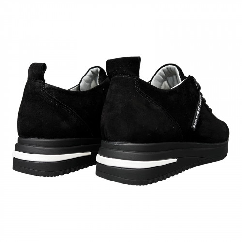 Кроссовки Женские кожаные VLADEKS 1065/20 черный замш