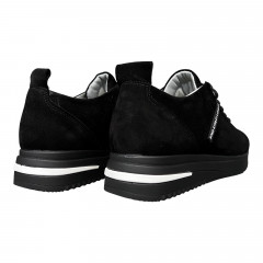 Кроссовки Женские кожаные VLADEKS 1065/20 черный замш