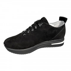 Кроссовки Женские кожаные VLADEKS 1065/20 черный замш