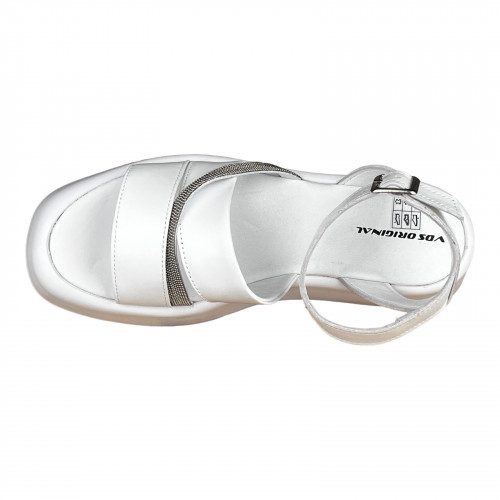 Босоножки Женские кожаные VLADEKS 2914 белый