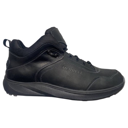 Кроссовки мужские кожаные ACLI CLAS M7 01 черный мех