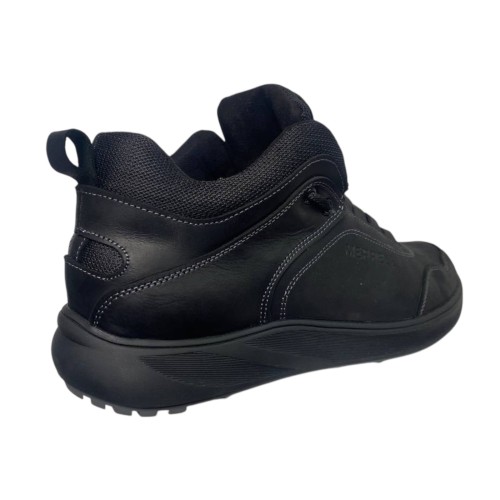 Кроссовки мужские кожаные ACLI CLAS M7 01 черный мех