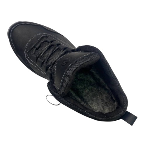 Кроссовки мужские кожаные ACLI CLAS M7 01 черный мех