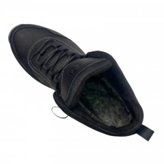 Кроссовки мужские кожаные ACLI CLAS M7 01 черный мех