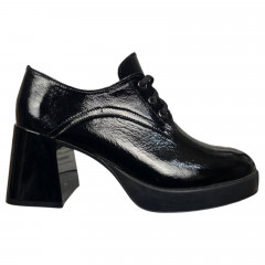 Черевики жіночі шкіряні лак TEMP 789/4 чорні