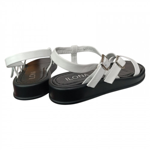 Босоніжки жіночі шкіряні ILONA 636/113 05 білі 