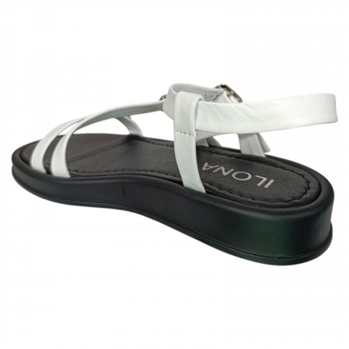 Босоніжки жіночі шкіряні ILONA 636/113 05 білі 