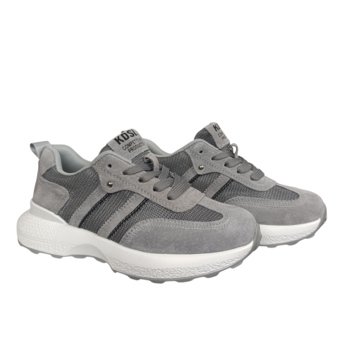 Кроссовки женские текстильные KDSL C781-51 серые 