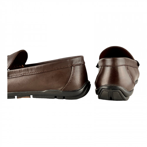 Лоферы Мужские кожаные KEMER 1084 коричневый