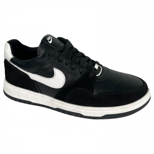 Кросівки Чоловічі шкіряні BARZONI 24/70 05 чорно/білий