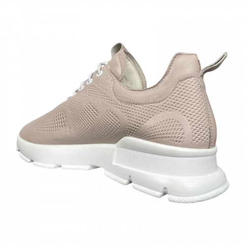 Кроссовки женские кожаные MADAM K22 17 бежевые