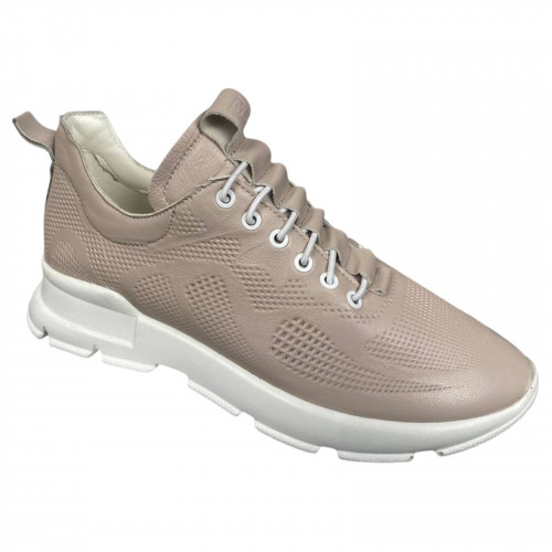 Кроссовки женские кожаные MADAM K22 17 бежевые