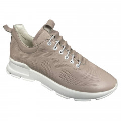 Кроссовки женские кожаные MADAM K22 17 бежевые