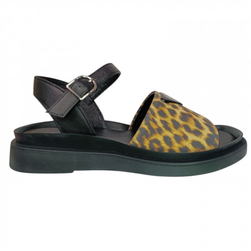 Босоножки женские кожаные ILONA 194/219 26 леопардовые