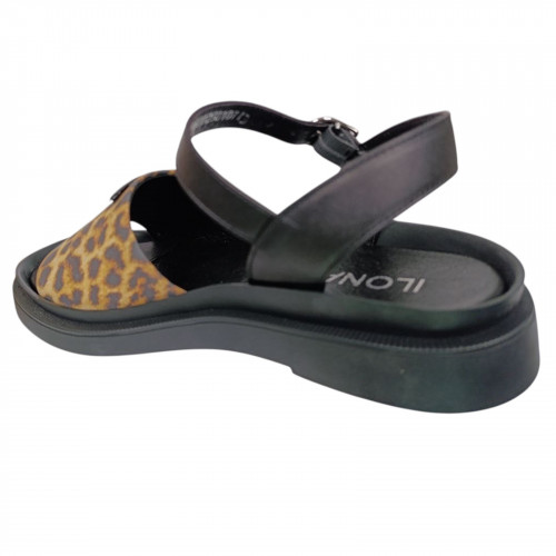 Босоножки женские кожаные ILONA 194/219 26 леопардовые