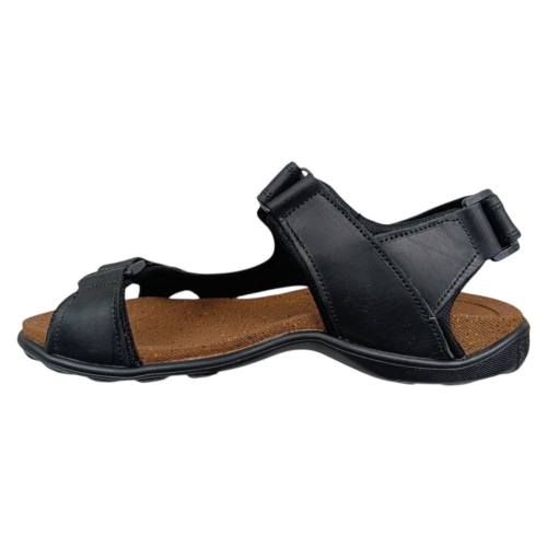 Босоножки мужские кожаные Kaiser Ecco 11 01 00 черные