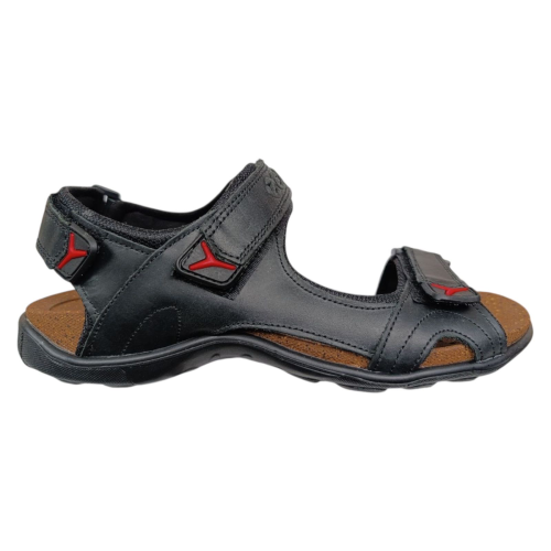 Босоножки мужские кожаные Kaiser Ecco 11 01 00 черные