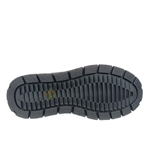 Ботинки женские кожаные PLPS 726-2 черные+замша мех