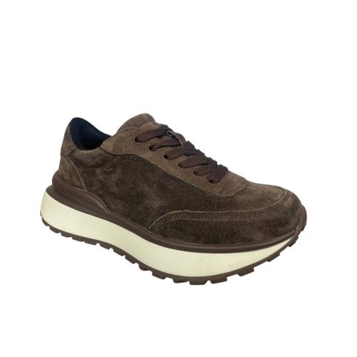 Кросівки жіночі замшеві WONEX 3873-6 коричневі