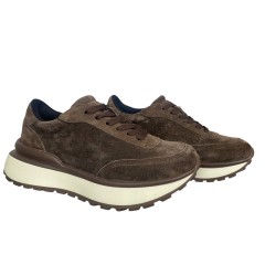 Кросівки жіночі замшеві WONEX 3873-6 коричневі