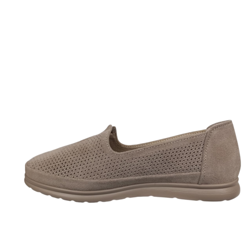 Мокасины женские замшевые KDSL C860-37 хаки 