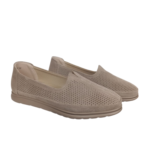 Мокасины женские замшевые KDSL C860-37 хаки 