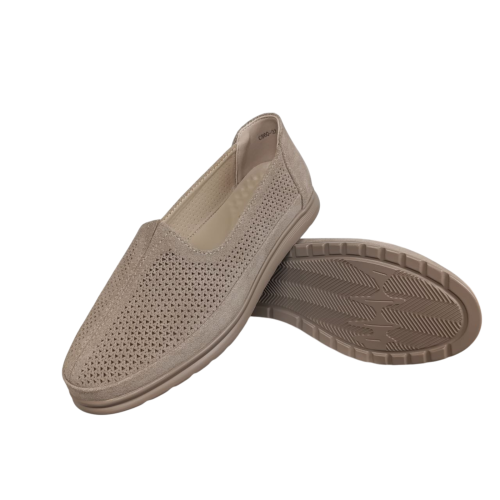 Мокасины женские замшевые KDSL C860-37 хаки 