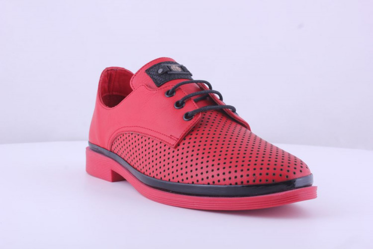 Мокасины Женские кожаные MATISSE 1125 красный