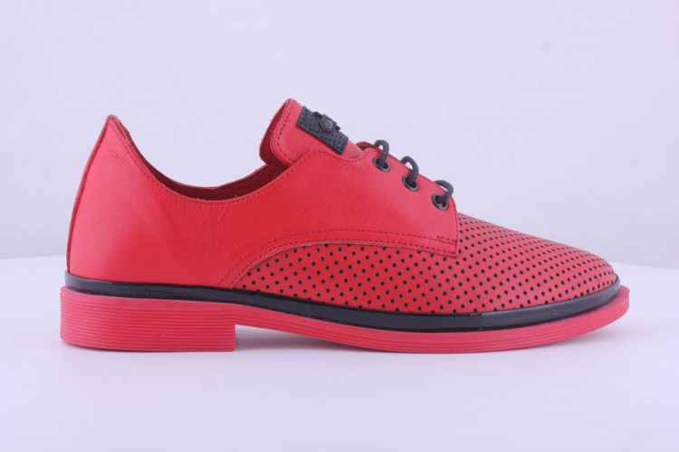 Мокасины Женские кожаные MATISSE 1125 красный