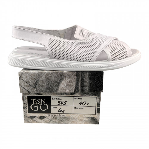 Босоножки Женские кожаные TANGO 345 белый