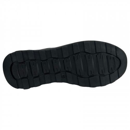 Кроссовки Мужские кожаные BARZONI 24/02 черный