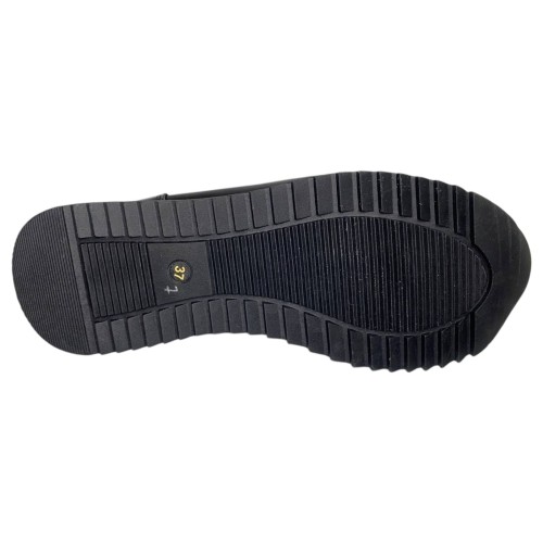 Ботинки женские кожаные BL-SISTEM 688 01 черный мех